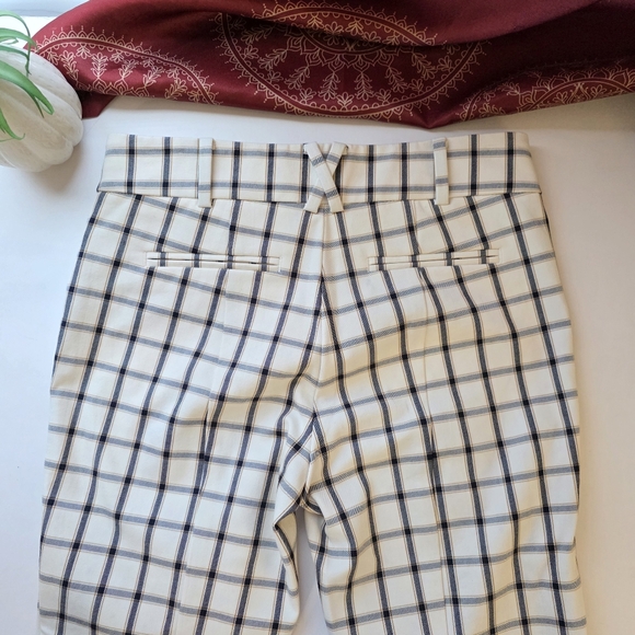 Anthropologie The Essential Slim Pants Plaid Size 2 - Picture 6 of 11